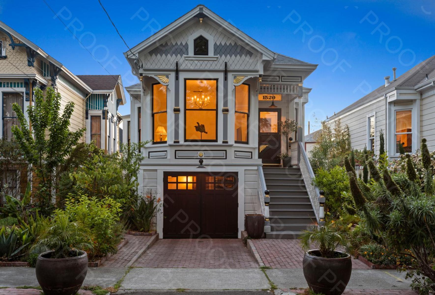 Garden Level Flat In 1885 Queen Anne Victorian Cottage In アラメダ エクステリア 写真